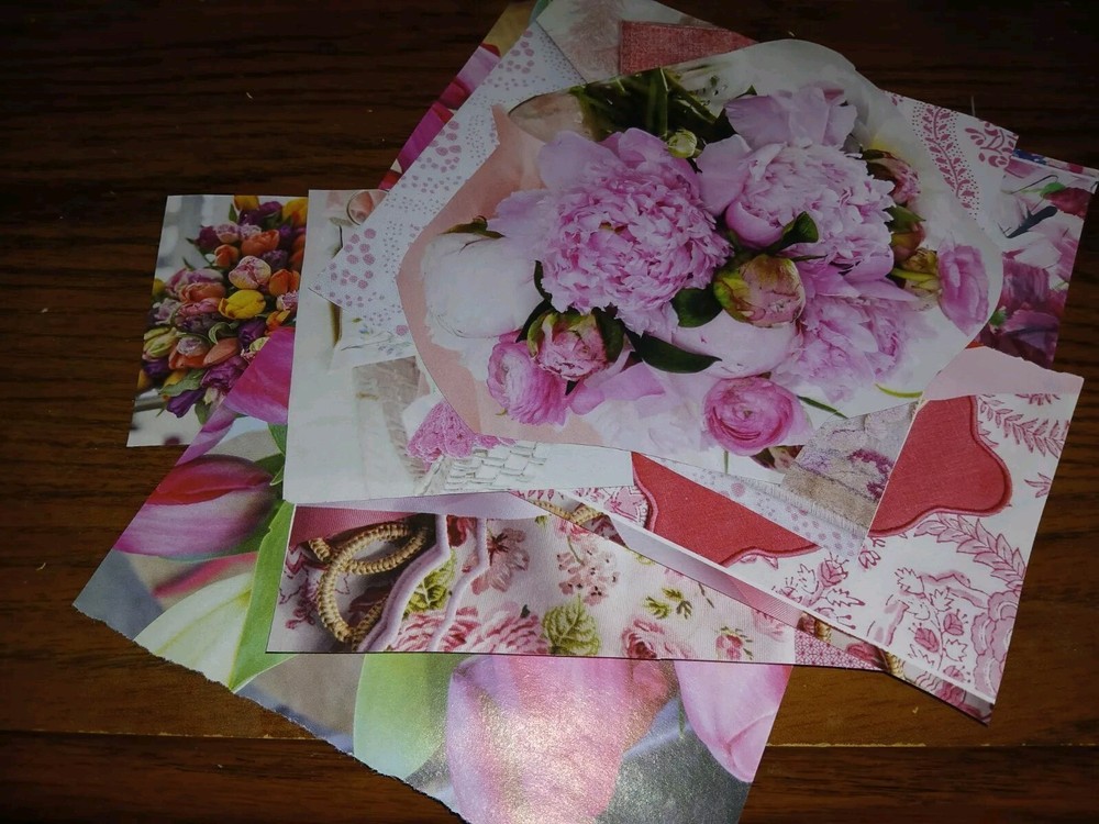 10 RANDOM Pink Embellishments Junk Journals Scrapbook Usa