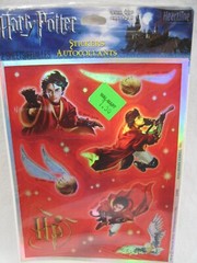 2 Sheets Heartline Hallmark Harry Potter Shiny Foil Stickers Wizard Warner Bro