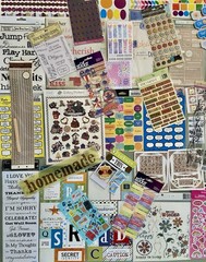 HUGE Lot of Words, Phrases, Etc THOUSANDS of Stickers! Jolee’s, Sticko Etc #4