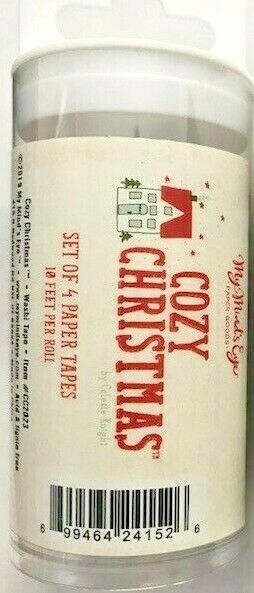 My Minds Eye COZY CHRISTMAS Washi Tape set~4 rolls~BNIP~Quick Ship!! Cute!