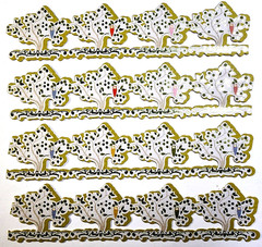 K&Company Owl in Trees Cardstock Stickers Gold Foil Borders Scrapbooking 4pc