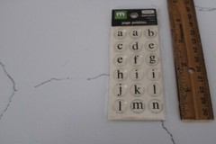 Making Memories Details Alphabet Medium Black Page Pebbles Scrapbooking Crafts