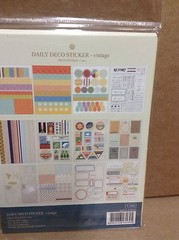 Retired Daily Deco vintage stickers BNIP 12 pages of Stickers over 100 stickers
