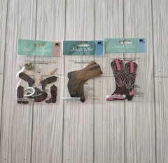 Jolee’s Women & Men Cowboy Boots, Wild West ~Dimensional Stickers 3 packages