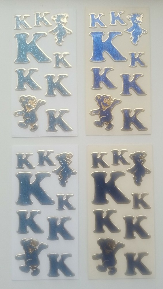 Set of 4 sheets vintage introduct sticker sheets rare and discontinued Germany