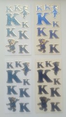 Set of 4 sheets vintage introduct sticker sheets rare and discontinued Germany