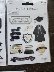 Graduation Diploma Robe Stickers New -3 Sealed From Hobby Lobby
