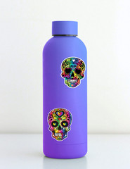 Rainbow Sugar Skulls Die Cut Vinyl Stickers Scrapbooking Laptop Waterbottle