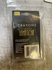 Batman Stamper, Crayons, Stickers, Pins, Slicker (X6) Lot (All New/sealed)