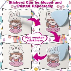SUNEZLGO A5 Reusable Sticker Book 60 Sheets, Sticker Collecting Album Organiz…