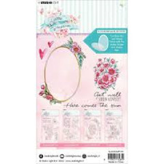 STUDIO LIGHT CLEAR ACRYLIC STAMPS – OVAL BLOSSOM