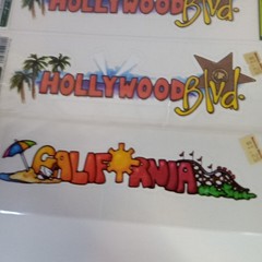 Lot Of 4 Packages Of California Hollywood Movies Film Themed Stickers Scrap Book