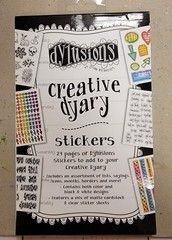 NEW Dylusions CREATIVE DYARY Sticker Book – 427 PC, 24 Sheets