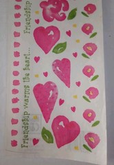 Paperworks 1 Sheet Friendship Vellum Stickers Scrapbook Border Embellishments