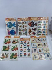 Vintage bsb Aufkleber Stickers Lot Of 7 Sealed Mushrooms Fish