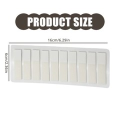 120Pcs White Clear PET Label Repositionable Writable Book Page Marker Bookmarks