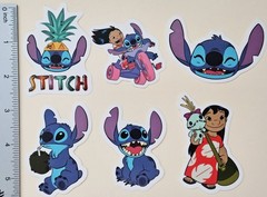 Lilo & Stitch / 6 Vinyl Decal Stickers (2-3″). Waterproof.