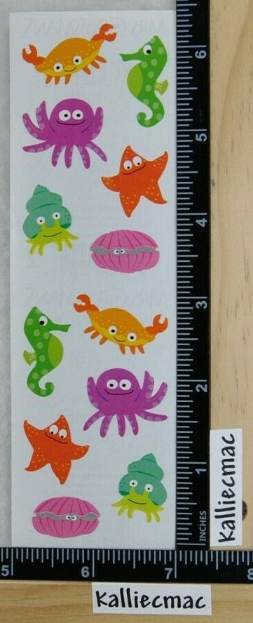 Mrs Grossman CHUBBY SEA LIFE Stickers OCEAN CREATURES
