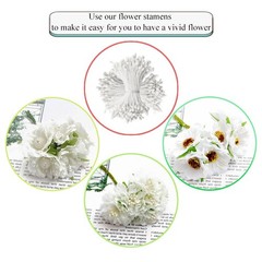 HAHIYO 700Pcs 3mm White Matte Double Head 3mm-Matte White-700Pcs,