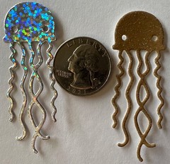 SMALL SEA ANIMAL Die-Cuts(8pc) Octopus•Shell•Ocean•Jellyfish •Fish•Crabs•Sand•