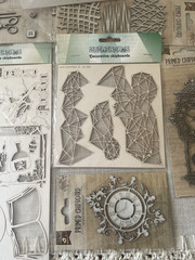 Large Lot of Designer Chipboard Embellishments Scrapinier/Little Birdie 12 NIP
