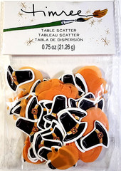 Timree 2016 Thanksgiving Pilgrim Hat Pumpkin Table Scatter Cardstock Ephemera 1″