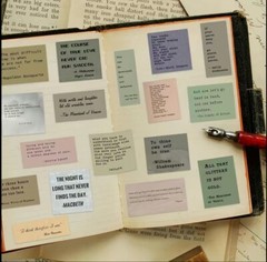 10pcs Literary Passages/Quotes Stickers -Scrapbook, Journal, DIY Crafts & Cards