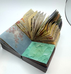 Mo Card Vellum Small Books Qty 4 Floral Van Gogh Color Vintage-theme Scrapbook