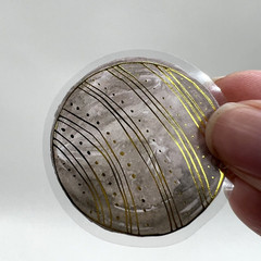 Planet Stickers Celestial Gold Accents Scrapbooking Collage Junk Journals