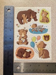 Bear Stickers Flowers Balloons Honey Baby Bear Sleeping Swimming Happy Bee New