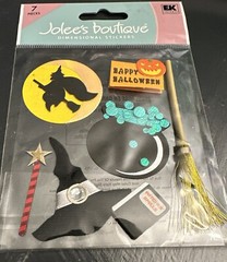 Jolee’s Boutique Halloween Essentials Witches Hat Cauldron Scrapbook Stickers