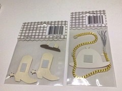Boy Theme Scrapbook Stickers Embellishments Cowboy Cars And More Sealed 6 Packs