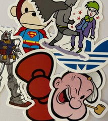 ENTERTAINMENT￼ ASSORTMENT Stickers(3pc)Super Hero’s•Zombie •Animals•Garfield• ￼