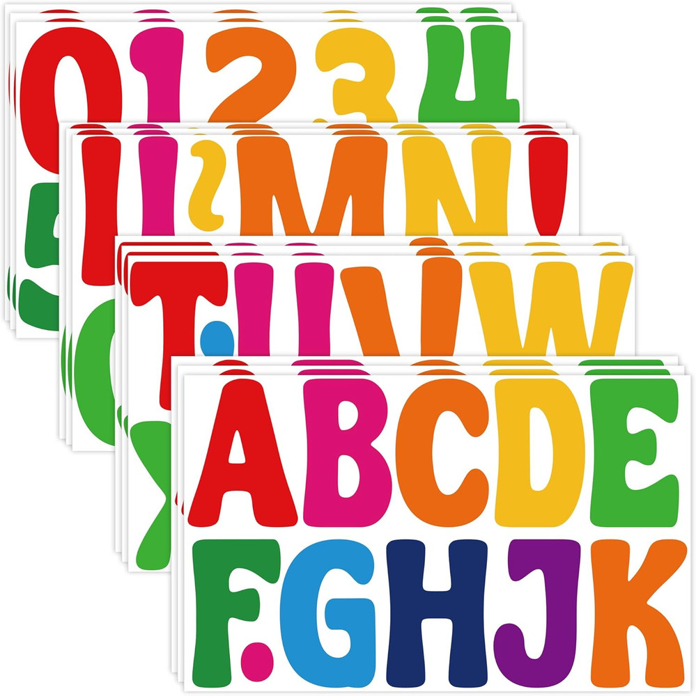 Letter Stickers Large Bulletin Board Letters for Classroom,12 Sheets 150Pcs Alph