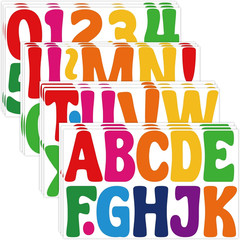 Letter Stickers Large Bulletin Board Letters for Classroom,12 Sheets 150Pcs Alph