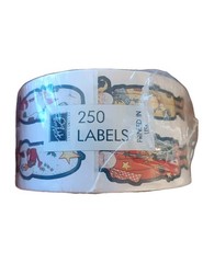 SEALED Vintage RA LANG 250ct Stickers Roll Labels Christmas Holidays 80’s Rare