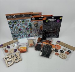Halloween Lot- 10+ Items & Scrapbook Supplies, Junk Journal kit, Tags, Stickers