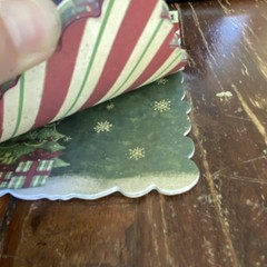 K&Company Die-Cut Mat Pad 18 Sheets Christmas Holiday Red Green Gold