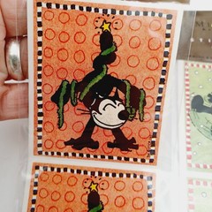 Felix The Cat Christmas Sticker Lot 6 Michel Company (2)