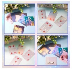 36 Sheets Holographic Sticker Paper Clear A4 Vinyl Sticker Paper Self-Adhesive