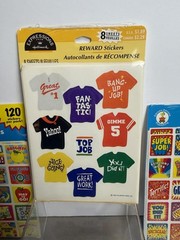 Carson Dellosa Hallmark Motivational Stickers Notepad Teacher Vintage Lot -NOS