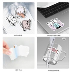 50pcs SPIRITUAL Stickers Pack,Crystal Potion Gothic Halloween Stickers, 199