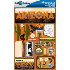 Jet Setters Dimensional Stickers Arizona