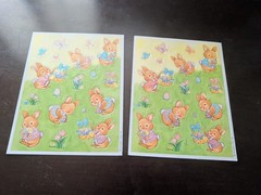 Vintage Easter Stickers Bulk lot 22 sheets Hallmark AGC Eureka Paper Magic