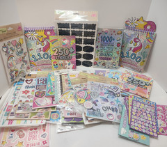 Huge Scrapbook Sticker Lot 5lbs, Puffy, Letters, Animal’s Ect Over 1000 Stickers