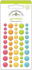 Crafts Doodlebug Sprinkles Puffy Dots Rainbow Asst Bright Green Blue Orange Pink