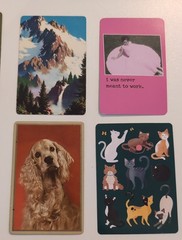 20 Playing Cards Most Vintage Ephemera Junk Journal Veggies Mountains Cats Dogs