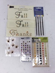 Crystal Stickers & Studio 18 Assorted Fall/Halloween Theme Adhesive Stickers