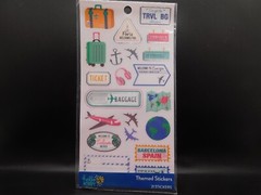 Hello Hobby Multicolor travel themed stickers 21pcs