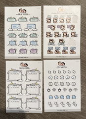 Hubman And Chubgirl Pop-Ups Planner Kit Planner Stickers Washi Tape